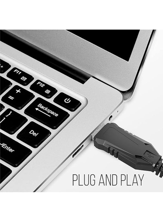 Quantum Renewed - QHM251H USB Wired Mouse, 1200 DPI Optical Sensor, Plug & Play Ergonomic Mouse for PC/Laptop - Black - Image 5